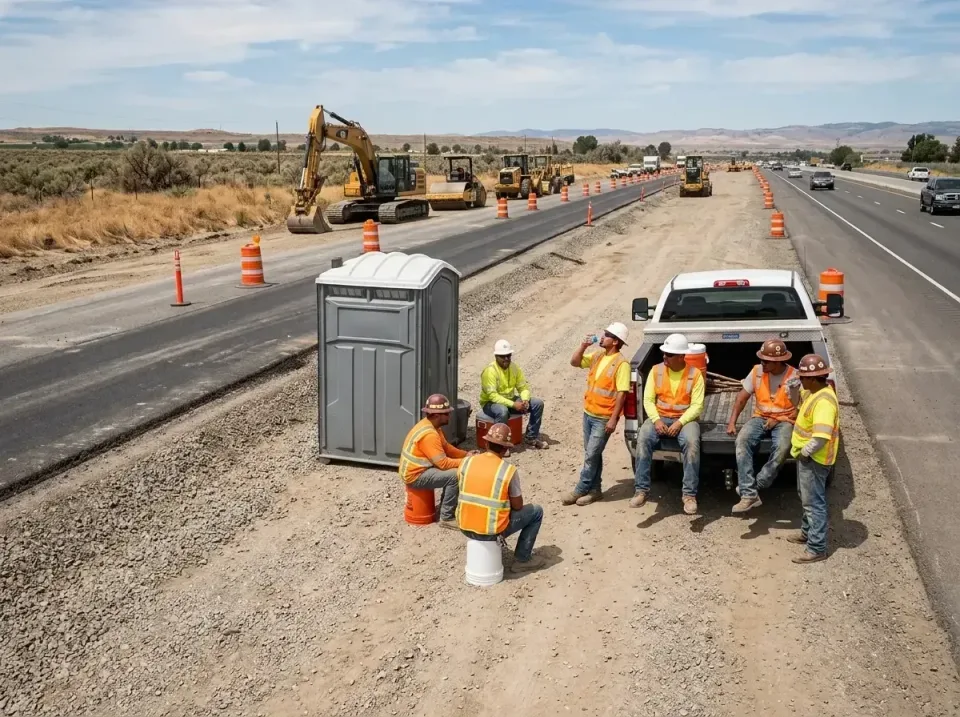 highway-road-construction-crew-007 — frequently asked questions, Porta Potty and Restroom Rentals in Garden Acres, CA